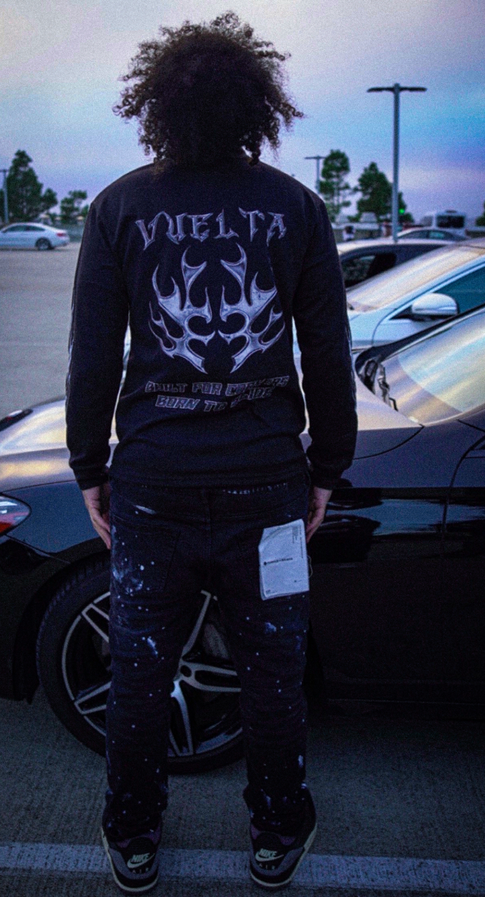 Chrome Flame Long Sleeve T-Shirt